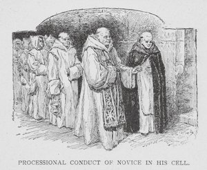 The Carthusians: Processional Conduct of Novice in his Cell by Paul Adolphe Kauffmann