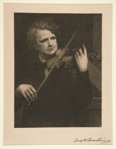 Joseph Joachim by Paul Adolphe Rajon