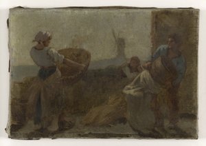 History of Wheat: The Sieving: Sketch for the school in rue Dombasle