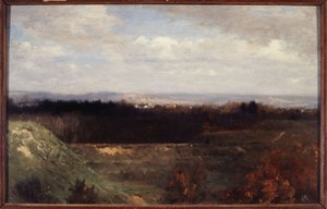 View of Bois de Boulogne from Boulevard Suchet, circa 1860