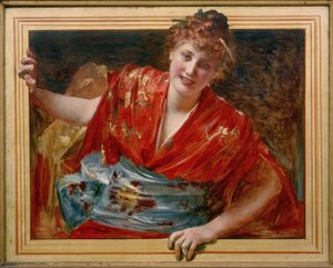Japanese Woman in a Frame