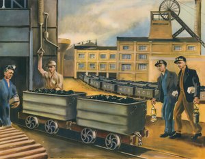 The Pit Head of a Coal Mine in the United Kingdom by Paul B. Mann