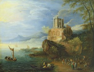 Sea Coast with the Temple of Vesta