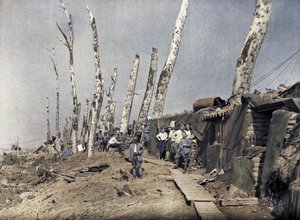 The French line at Het Sas in an area devastated by artillery fire, Belgium, September 10, 1917 by Paul Castelnau