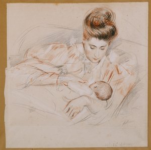 Mother and Child by Paul Cesar Helleu