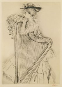Woman with a Harp