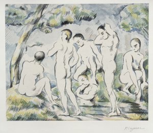 The Bathers (small sheet) by Paul Cézanne