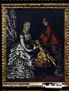 Interior with Two Women and a Child