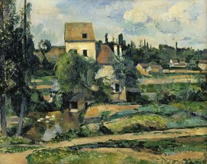 The Mill on the Couleuvre at Pontoise by Paul Cézanne