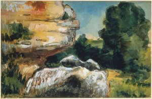 Rocks by Paul Cézanne