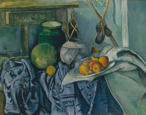 Still Life with Ginger Jar and Aubergine