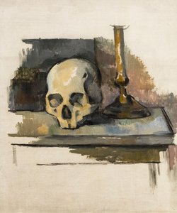 Still Life with Skull and Candlestick, circa 1900 by Paul Cezanne