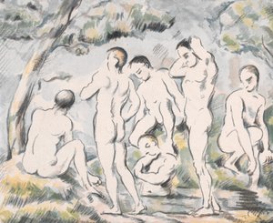 The Bathers (Small Plate) by Paul Cézanne