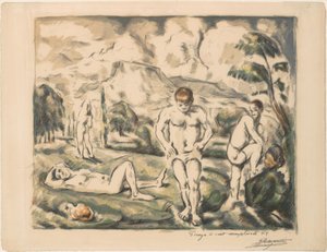 The Large Bathers by Paul Cézanne