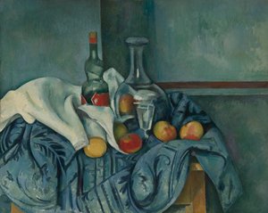 The Peppermint Bottle by Paul Cézanne