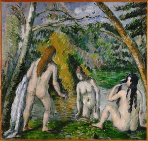 Three Bathers by Paul Cezanne