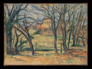 Trees and Houses Near the Jas de Bouffan by Paul Cézanne
