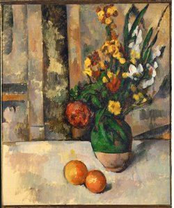 Vase and Apples by Paul Cezanne