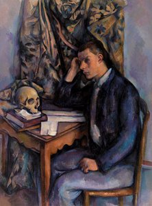Young Man and Skull
