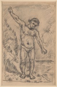Bather With Outstretched Arms; Study of a Tree