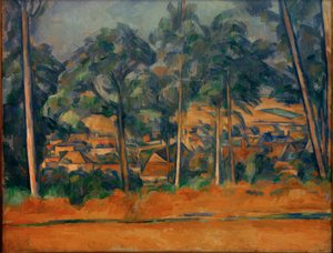 Village Behind Trees