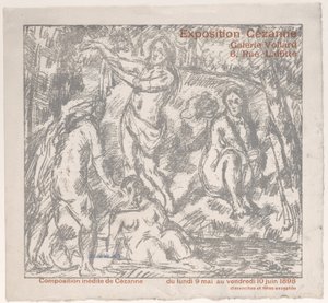 Exhibition Catalogue Cover for a Cézanne Show at the Galerie Vollard May 9-June 10, 1898 by Paul Cézanne