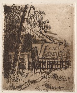 Landscape in Auvers, 1873 by Paul Cézanne