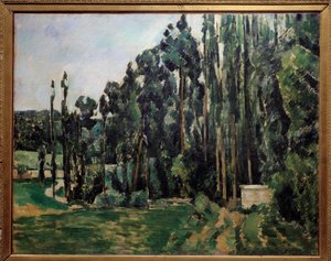 The Poplars by Paul Cézanne