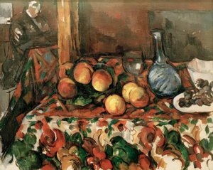 Peaches, Carafe, and Figure