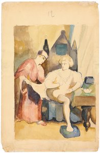 Scene Depicting a Romantic Story, c.1875-1885