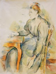 Seated Woman (Mme Cézanne) by Paul Cézanne