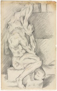Sketch of Anatomical Sculpture (recto) Sketch of Madame Cézanne (verso)