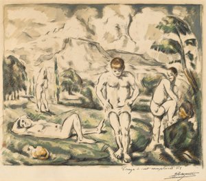 The Bathers Large Plate, 1896-1897