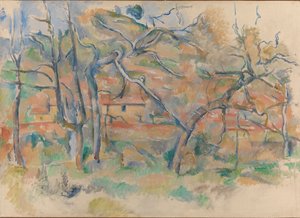 Trees and Houses, Provence by Paul Cézanne