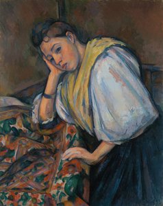 Young Italian Woman at a Table