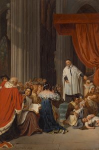 Saint Vincent de Paul Preaching to the Court of Louis XIII on Behalf of the Abandoned Children by Paul Delaroche