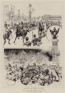 The Czar and Czaritsa in Paris by Paul Destez