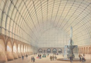 Design for an Exercise and Industrial Exhibition Hall in Vienna, Perspectival Interior View