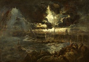The Destruction of Pompeii, c.1835 by Paul Falconer Poole