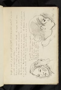 Before and After - text and two drawings of a girl