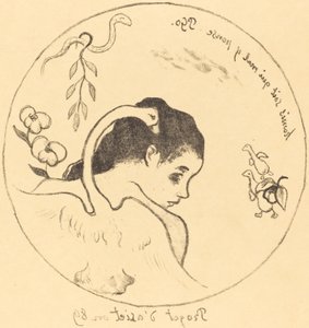 Design for a China Plate by Paul Gauguin