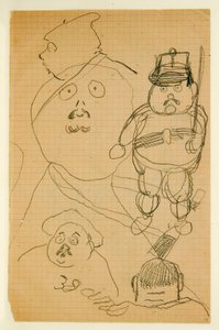 Drawing from an Album of Drawings Produced for the Young Jacques Bousquet, 1889-90 by Paul Gauguin