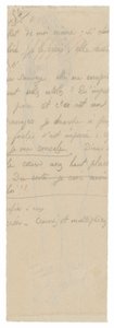 Fragment of Long Inscription by Paul Gauguin