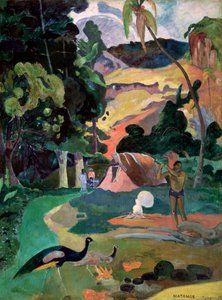 Matamoe Death. Landscape with Peacocks