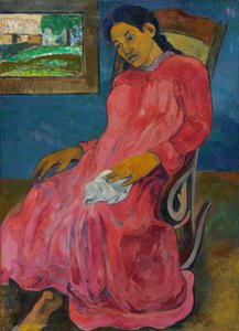 Melancholic by Paul Gauguin