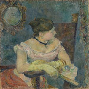 Mette Gauguin in Evening Dress by Paul Gauguin
