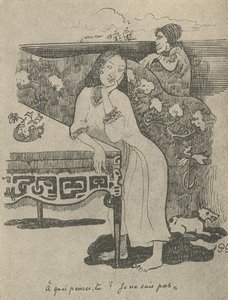 Of What Are You Thinking I Do Not Know, 1936 by Paul Gauguin