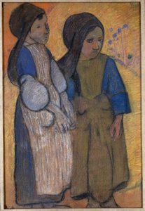 Little Breton Girls by the Sea II