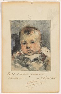 Portrait of a Child, 7 February 1875 by Paul Gauguin