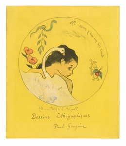 Design for a Plate (Leda), frontispiece from the Volpini Suite by Paul Gauguin